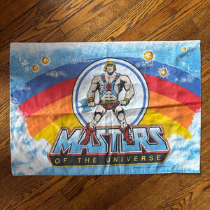 Vintage 1983 He-Man Masters of the Universe Pillowcase Mattel MOTU Standard